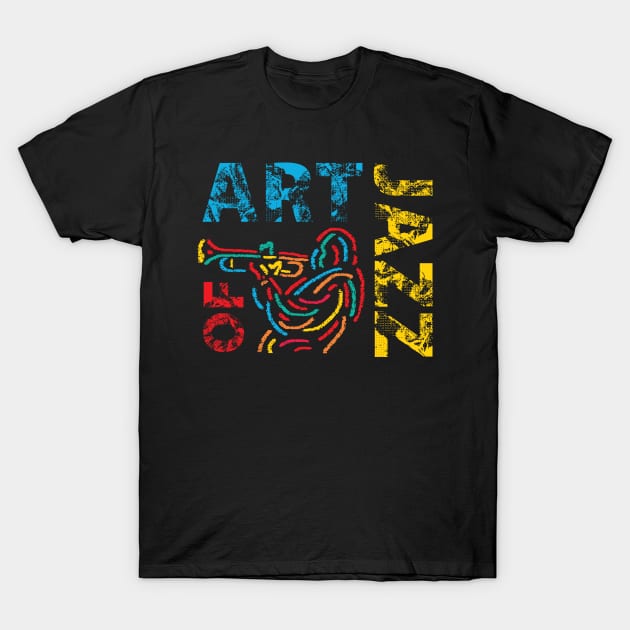 Art Of Jazz Trumpet Player T-Shirt by jazzworldquest